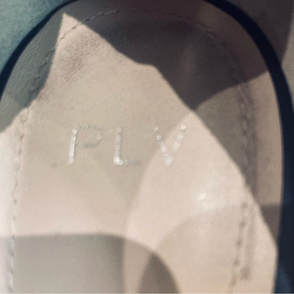 PLV Sz 9.5 POUR LA VICTOIRE Back Zipper Metal Bows Straps Pointy Toe Pumps - Picture 6 of 12